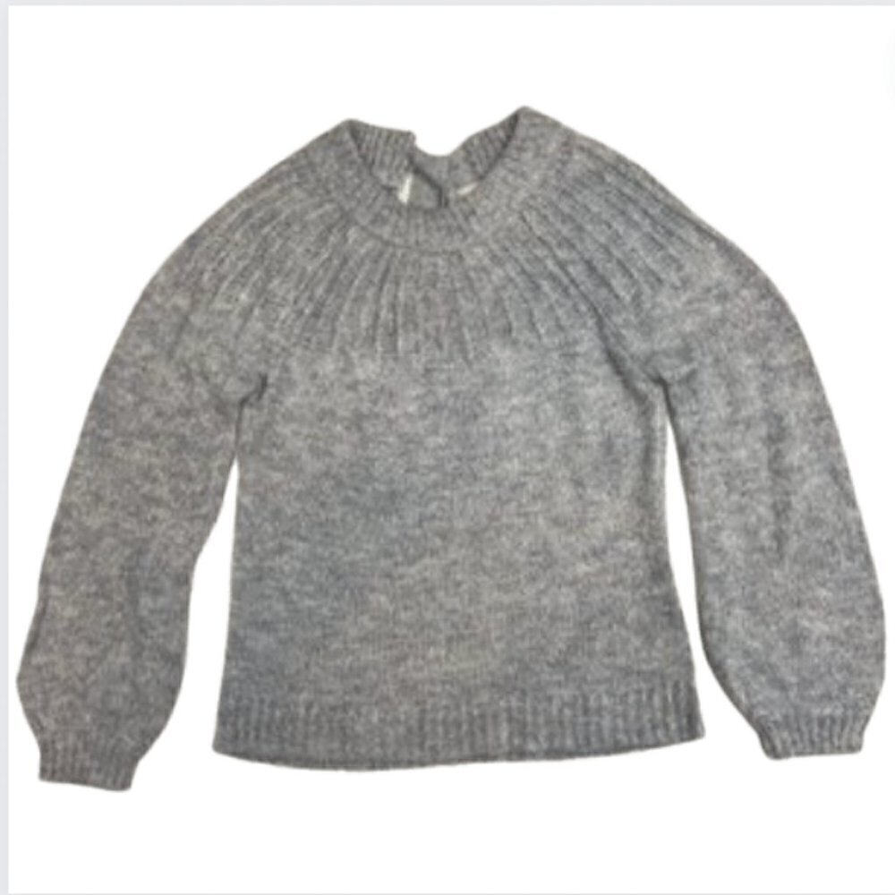 Lauren Conrad Gray Long Sleeve Tie Back Sweater, Small